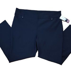 Kim Rogers Fit Solutions Tummy Control Luxe Black Year Round Pull On Pants 18 S